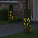Solar LED Pad Licht 2 st Warmwit 18 x 18 x 80 cm