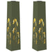 Solar LED Pad Licht 2 st Warmwit 18 x 18 x 80 cm
