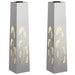 Solar LED Pad Licht 2 st Warmwit 18 x 18 x 80 cm
