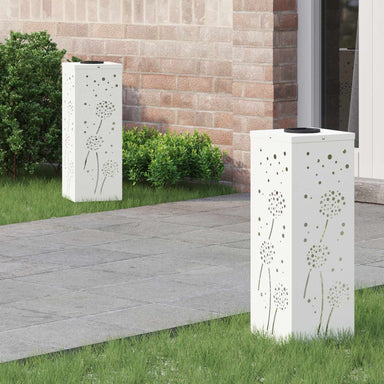 Solar LED Pad Licht 2 st Warmwit 18 x 18 x 50 cm