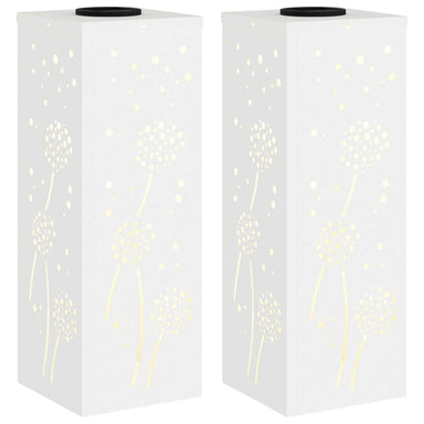 Solar LED Pad Licht 2 st Warmwit 18 x 18 x 50 cm