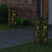 Solar LED Pad Licht 2 st Warmwit 18 x 18 x 50 cm