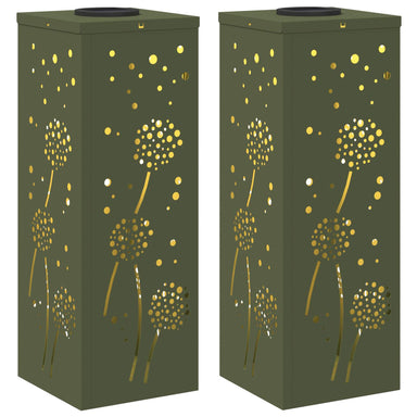 Solar LED Pad Licht 2 st Warmwit 18 x 18 x 50 cm