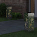 Solar LED Pad Licht 2 st Warmwit 18 x 18 x 50 cm