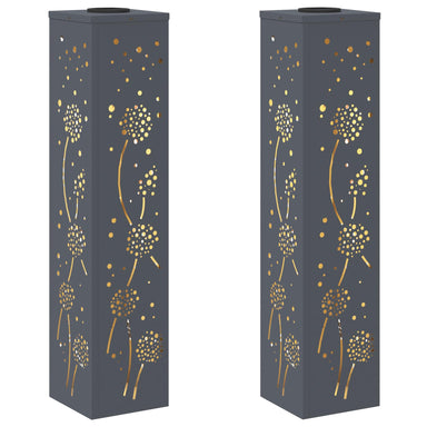 Solar LED Pad Licht 2 st Warmwit 18 x 18 x 80 cm