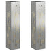 Solar LED Pad Licht 2 st Warmwit 18 x 18 x 80 cm Gegalvaniseerd