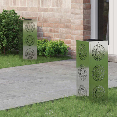 Solar LED Pad Licht 2 st Warmwit 18 x 18 x 50 cm