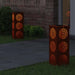 Solar LED Pad Licht 2 st Warmwit 18 x 18 x 50 cm weervast staal