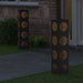 Solar LED Pad Licht 2 st Warmwit 18 x 18 x 80 cm