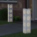 Solar LED Pad Licht 2 st Warmwit 18 x 18 x 80 cm