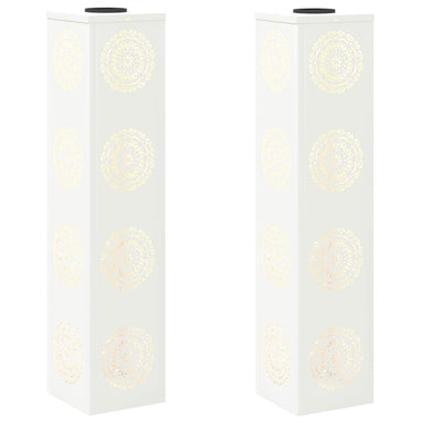 Solar LED Pad Licht 2 st Warmwit 18 x 18 x 80 cm