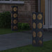 Solar LED Pad Licht 2 st Warmwit 18 x 18 x 80 cm