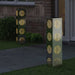Solar LED Pad Licht 2 st Warmwit 18 x 18 x 80 cm