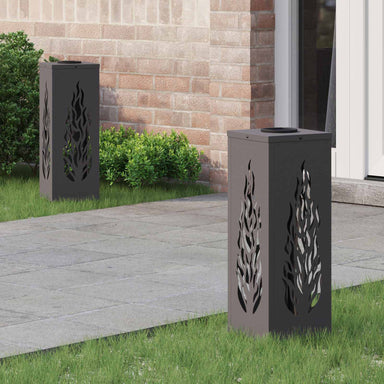 Solar LED Pad Licht 2 st Warmwit 18 x 18 x 50 cm