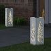 Solar LED Pad Licht 2 st Warmwit 18 x 18 x 50 cm