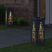 Solar LED Pad Licht 2 st Warmwit 18 x 18 x 50 cm