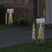Solar LED Pad Licht 2 st Warmwit 18 x 18 x 50 cm
