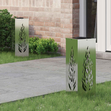 Solar LED Pad Licht 2 st Warmwit 18 x 18 x 50 cm