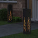 Solar LED Pad Licht 2 st Warmwit 18 x 18 x 80 cm