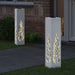 Solar LED Pad Licht 2 st Warmwit 18 x 18 x 80 cm