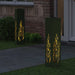 Solar LED Pad Licht 2 st Warmwit 18 x 18 x 80 cm