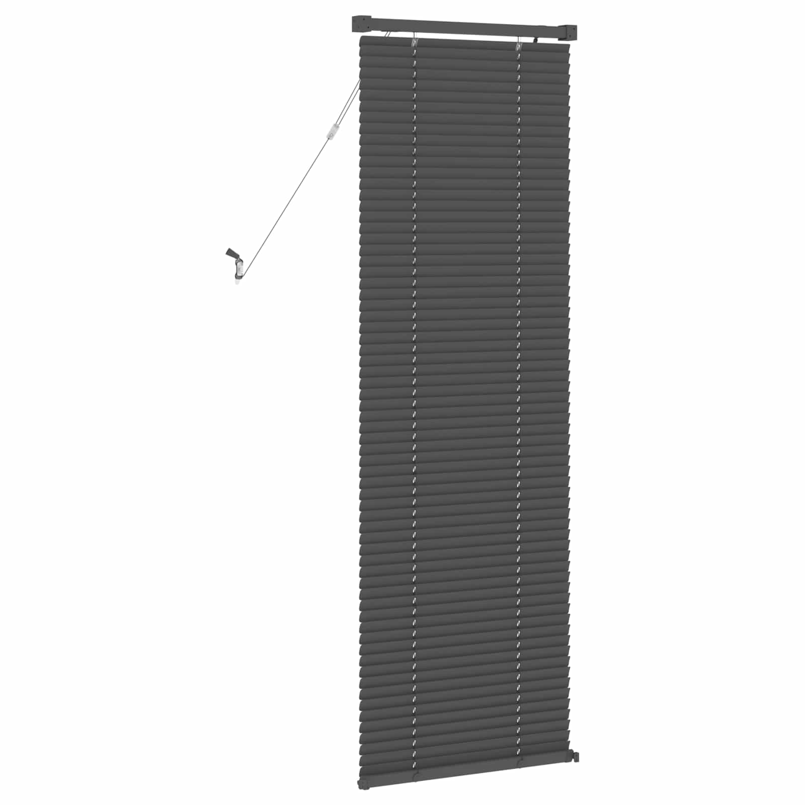 Venetiaanse jaloezie Zilvergrijs 150 x 50 cm 25 mm PVC