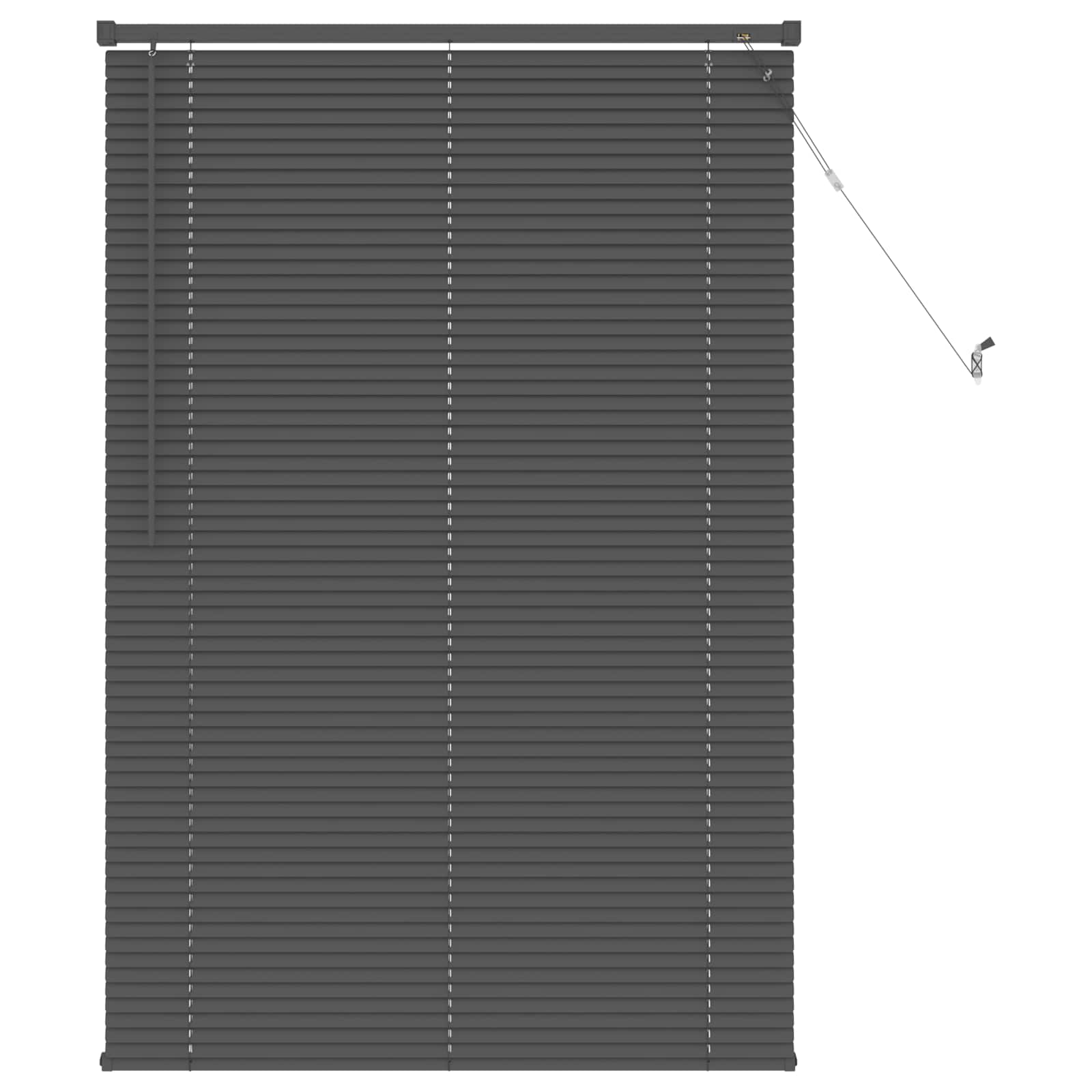 Venetiaanse jaloezie Zilvergrijs 150 x 70 cm 25 mm PVC