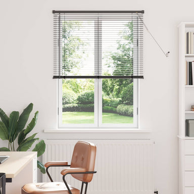 Venetiaanse jaloezie Zilvergrijs 150 x 90 cm 25 mm PVC