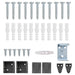 Venetiaanse jaloezie Zilvergrijs 150 x 120 cm 25 mm PVC