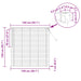 Venetiaanse jaloezie Zilvergrijs 150 x 150 cm 25 mm PVC