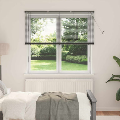 Venetiaanse jaloezie Zilvergrijs 150 x 160 cm 25 mm PVC