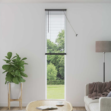 Venetiaanse jaloezie Zilvergrijs 213 x 50 cm 25 mm PVC