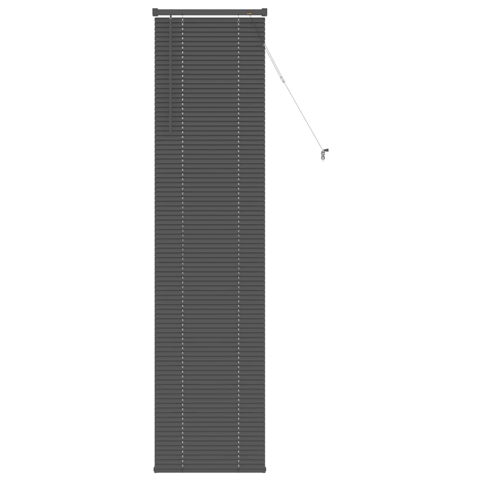 Venetiaanse jaloezie Zilvergrijs 213 x 60 cm 25 mm PVC