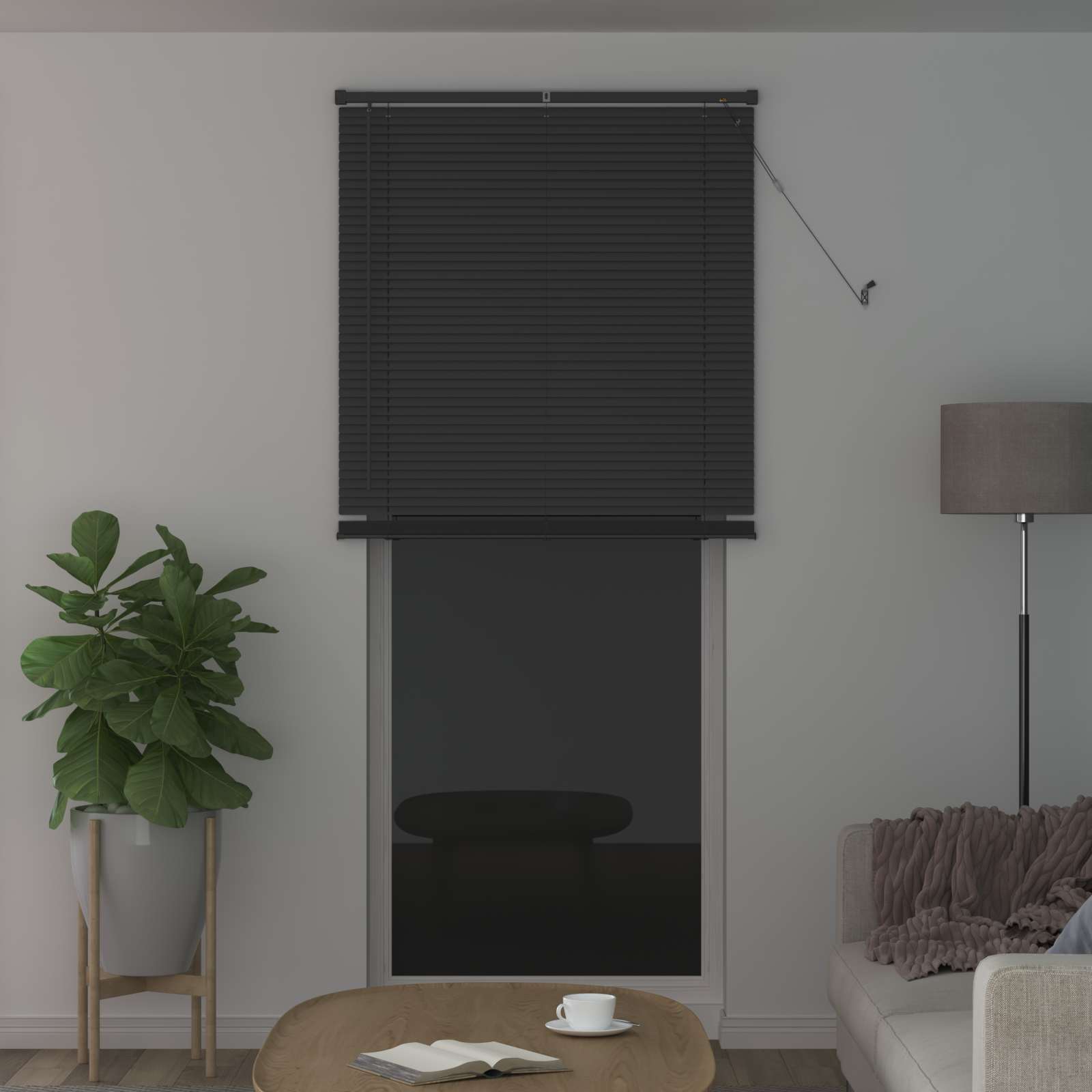 Venetiaanse jaloezie Zilvergrijs 213 x 80 cm 25 mm PVC