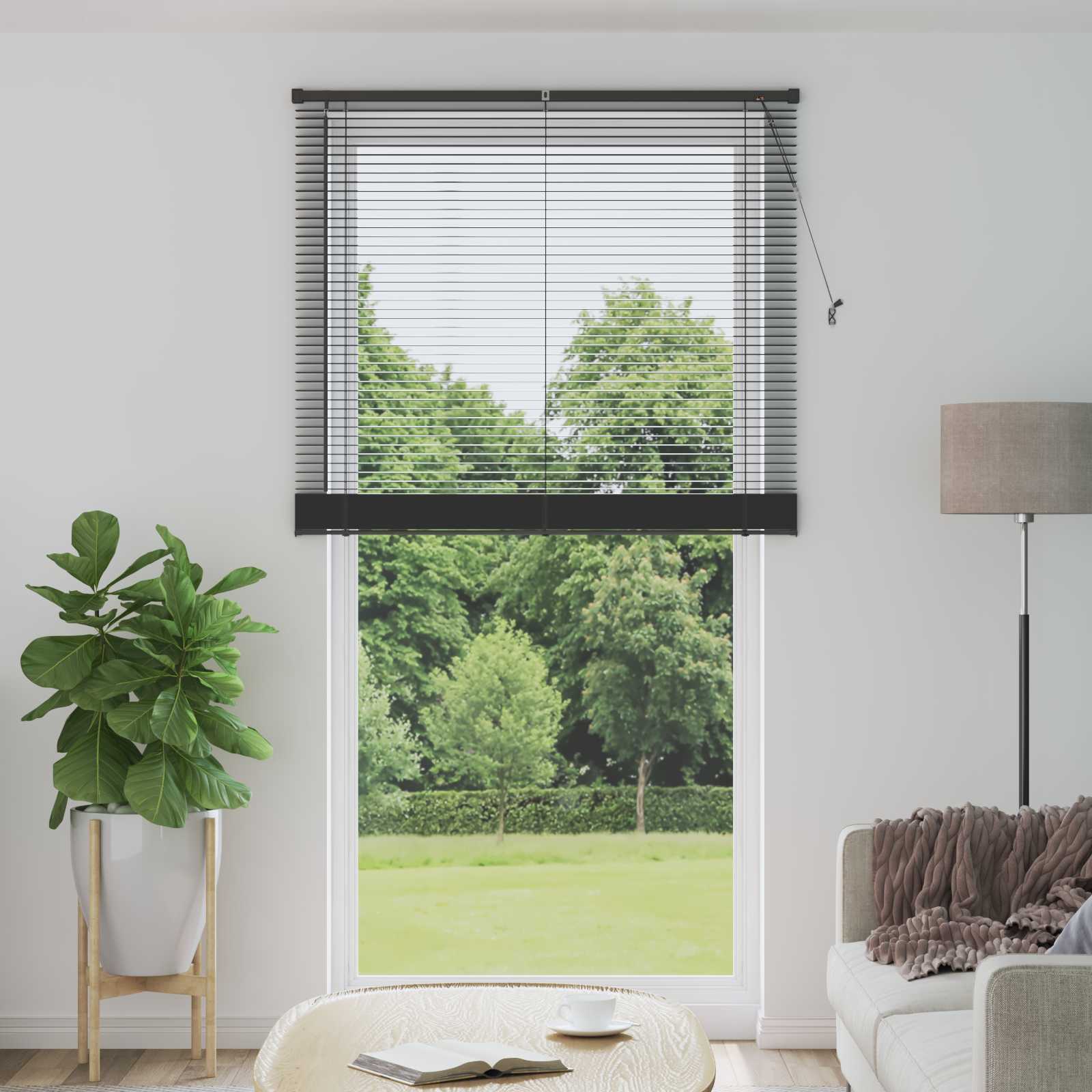 Venetiaanse jaloezie Zilvergrijs 213 x 120 cm 25 mm PVC