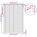 Venetiaanse jaloezie Zilvergrijs 213 x 130 cm 25 mm PVC