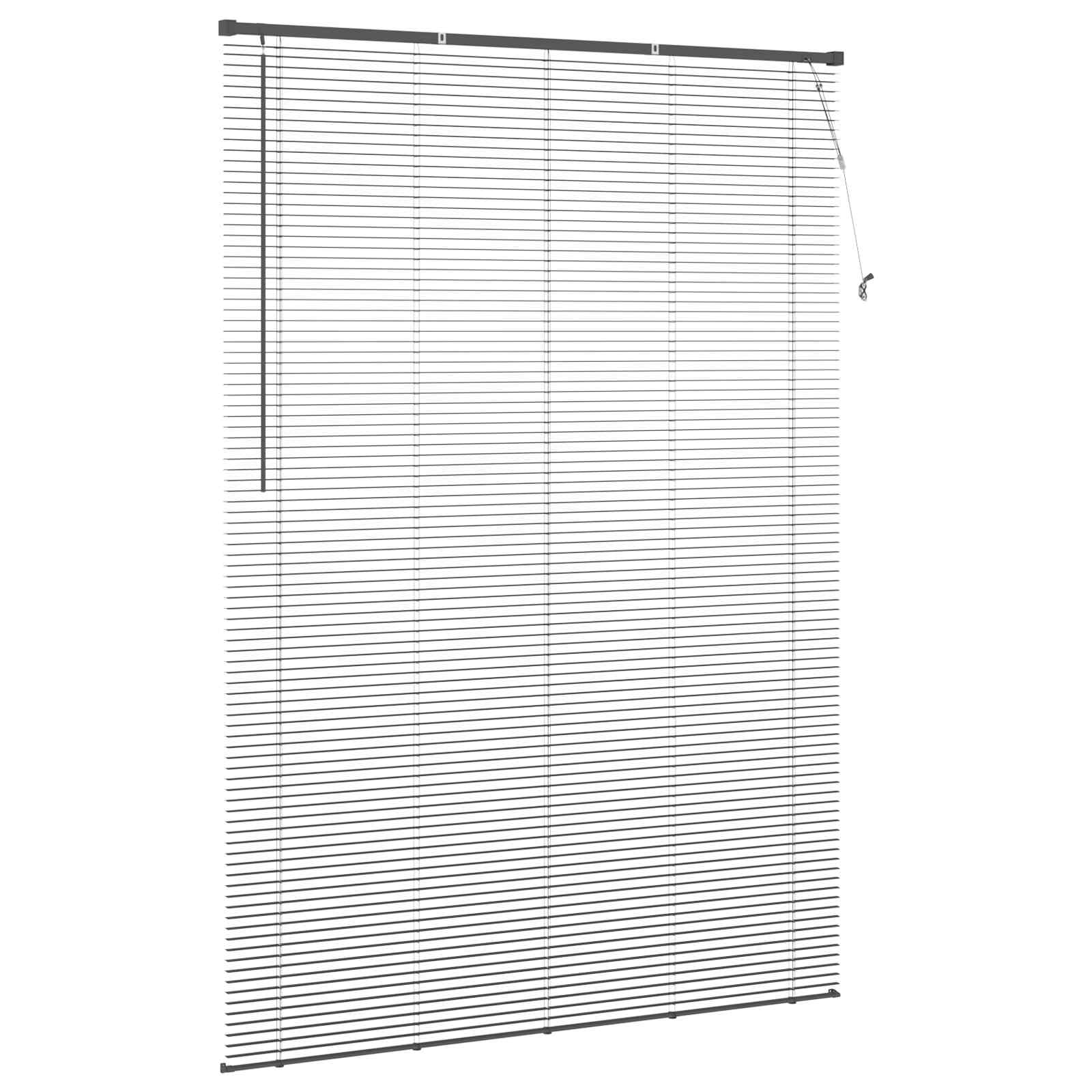 Venetiaanse jaloezie Zilvergrijs 213 x 140 cm 25 mm PVC