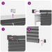 Venetiaanse jaloezie Zilvergrijs 213 x 150 cm 25 mm PVC