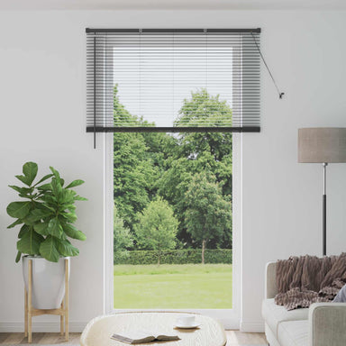 Venetiaanse jaloezie Zilvergrijs 213 x 160 cm 25 mm PVC