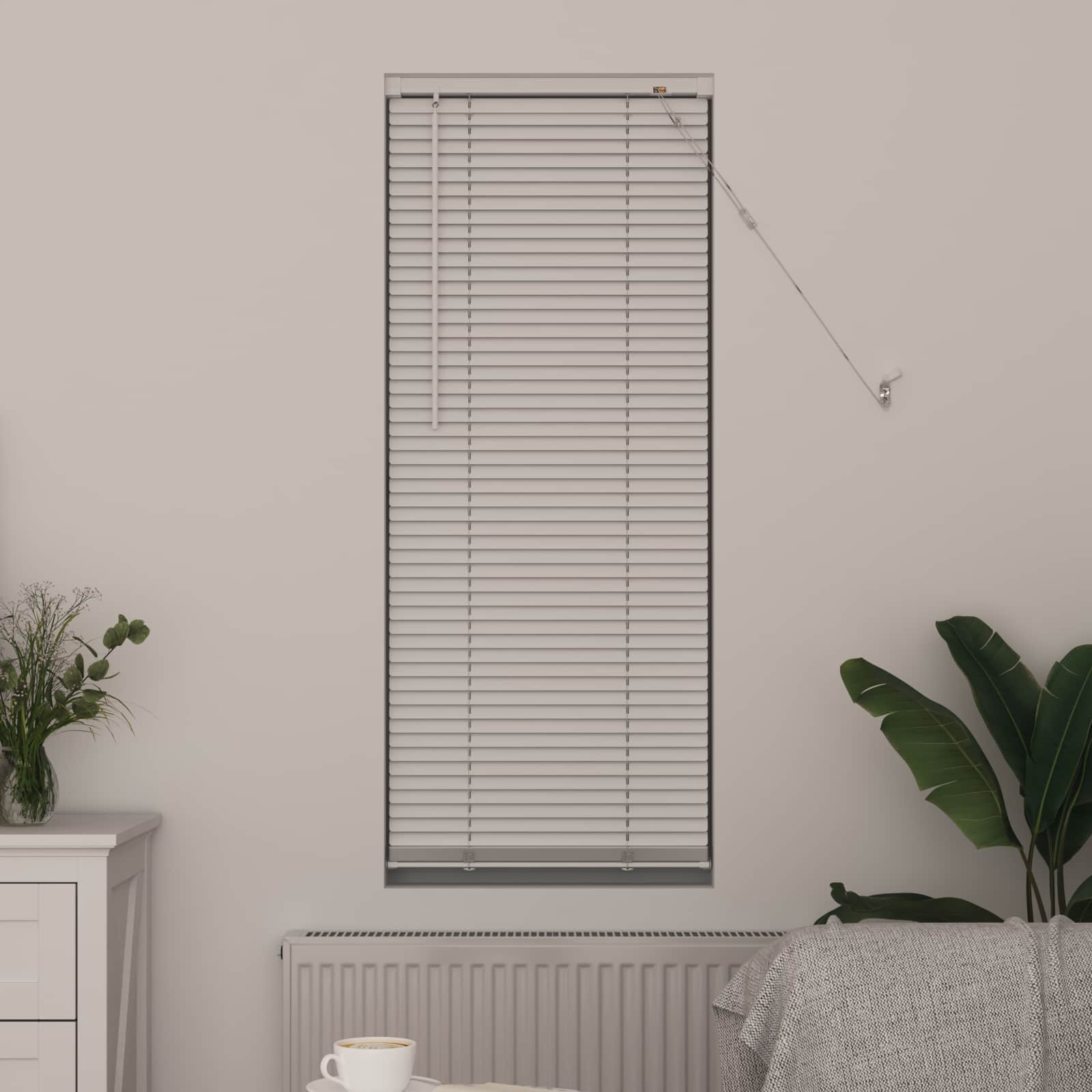 Venetiaanse jaloezie Wit 150 x 40 cm 25 mm PVC