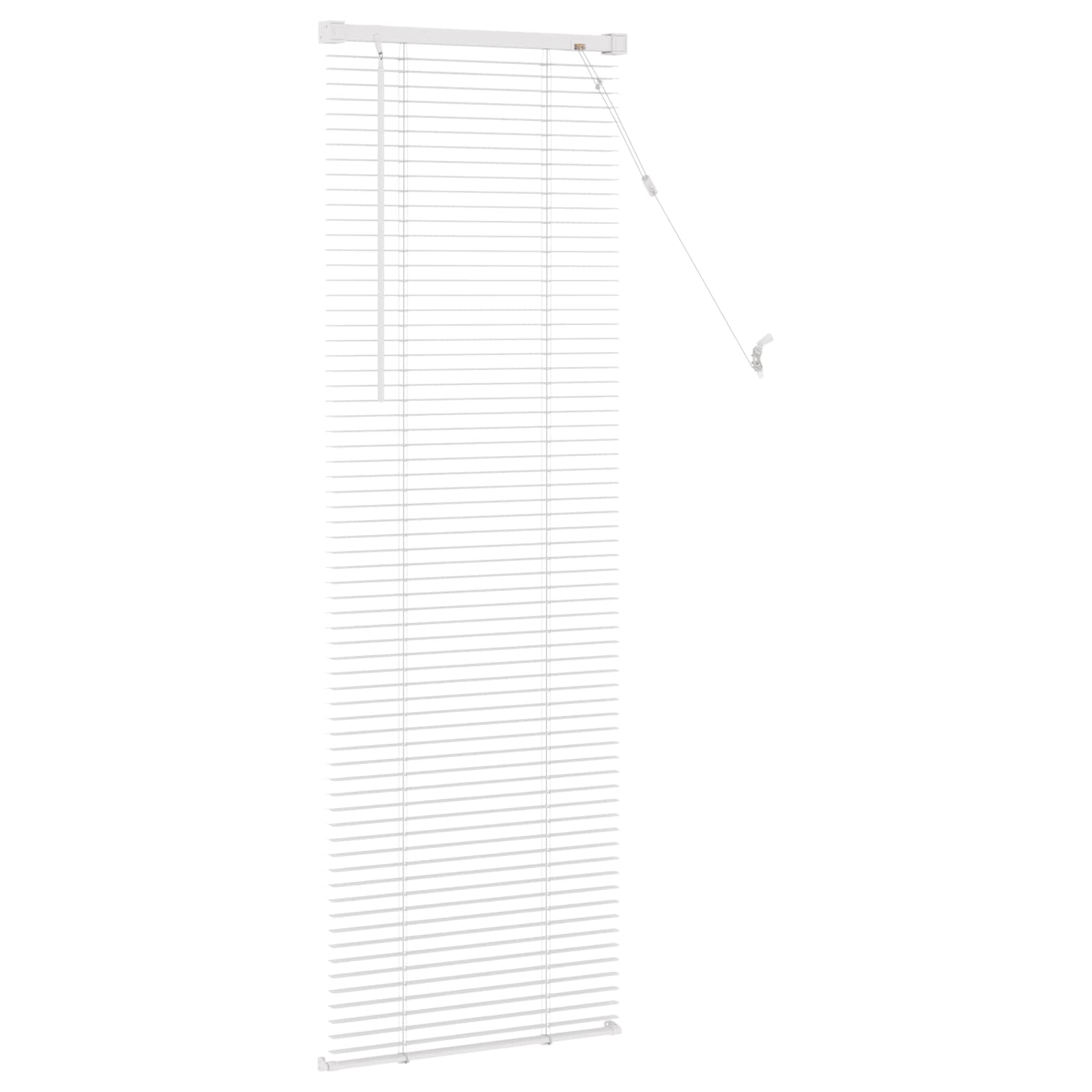 Venetiaanse jaloezie Wit 150 x 40 cm 25 mm PVC