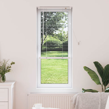 Venetiaanse jaloezie Wit 150 x 60 cm 25 mm PVC