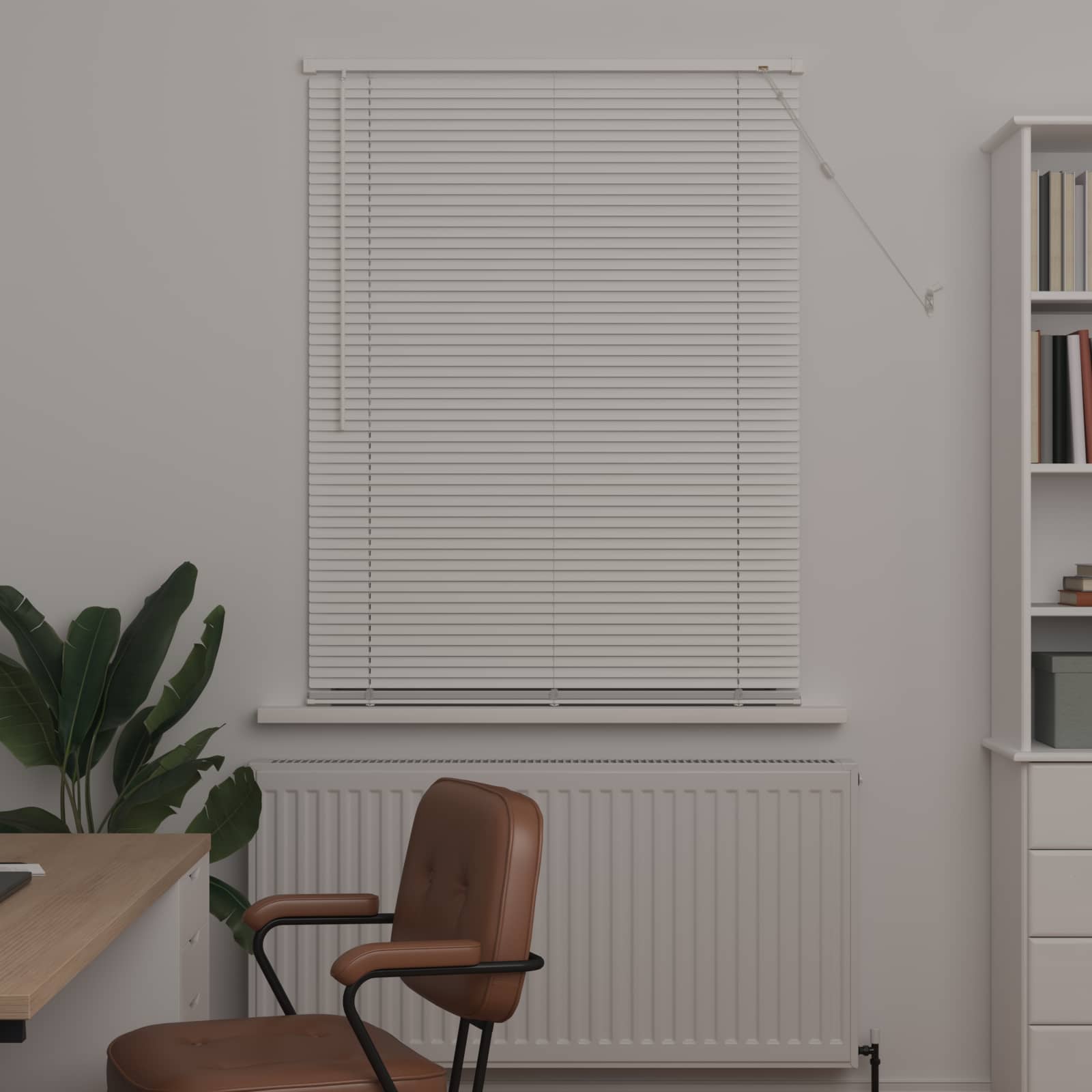Venetiaanse jaloezie Wit 150 x 100 cm 25 mm PVC