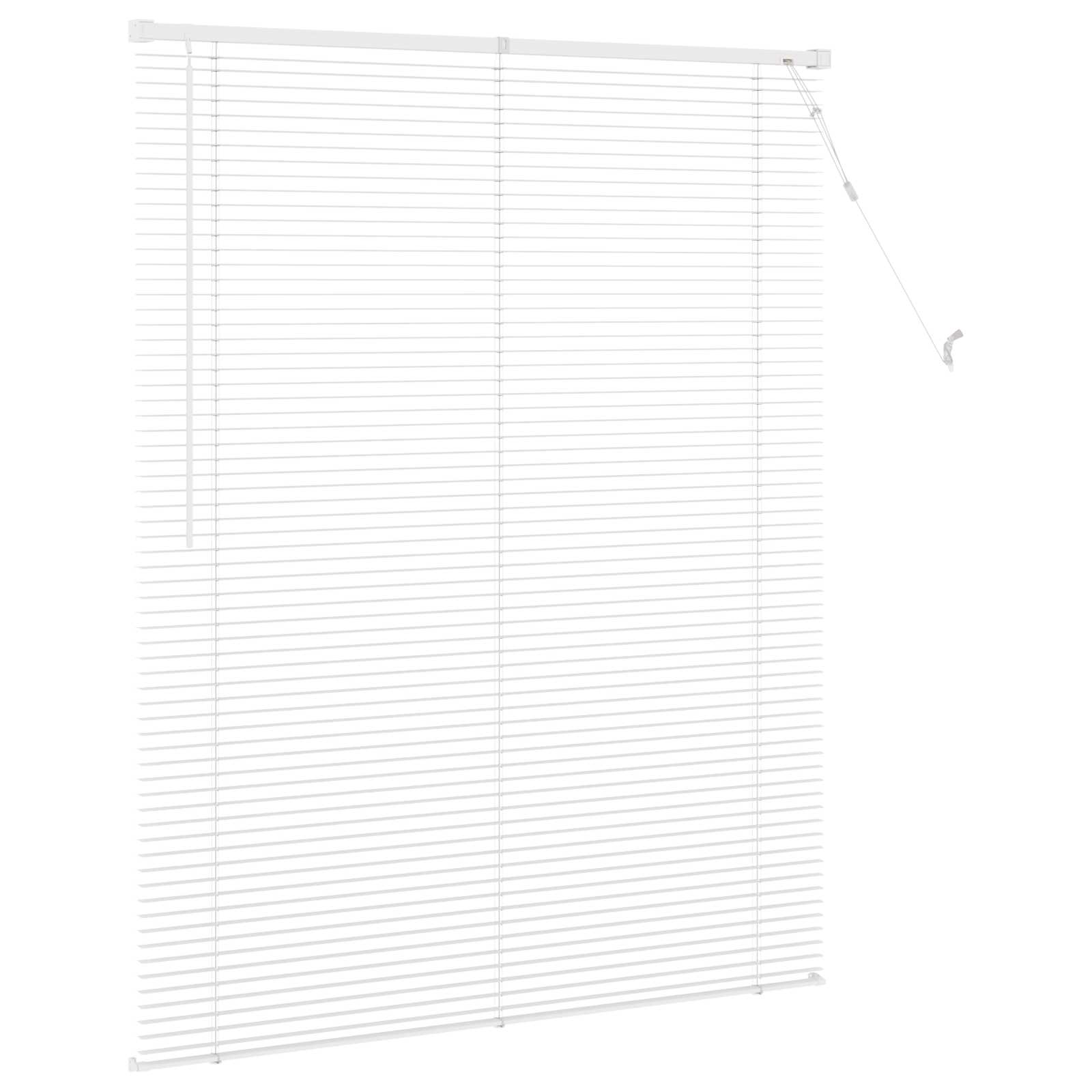 Venetiaanse jaloezie Wit 150 x 120 cm 25 mm PVC
