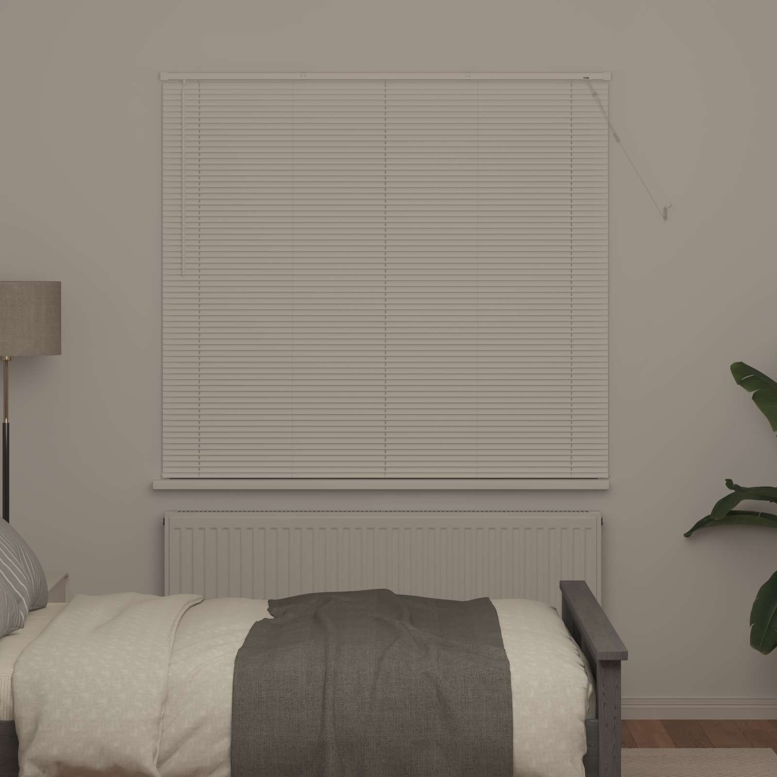 Venetiaanse jaloezie Wit 150 x 130 cm 25 mm PVC