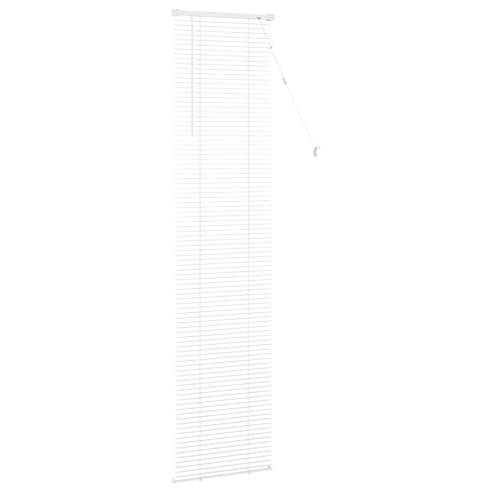 Venetiaanse jaloezie Wit 213 x 60 cm 25 mm PVC