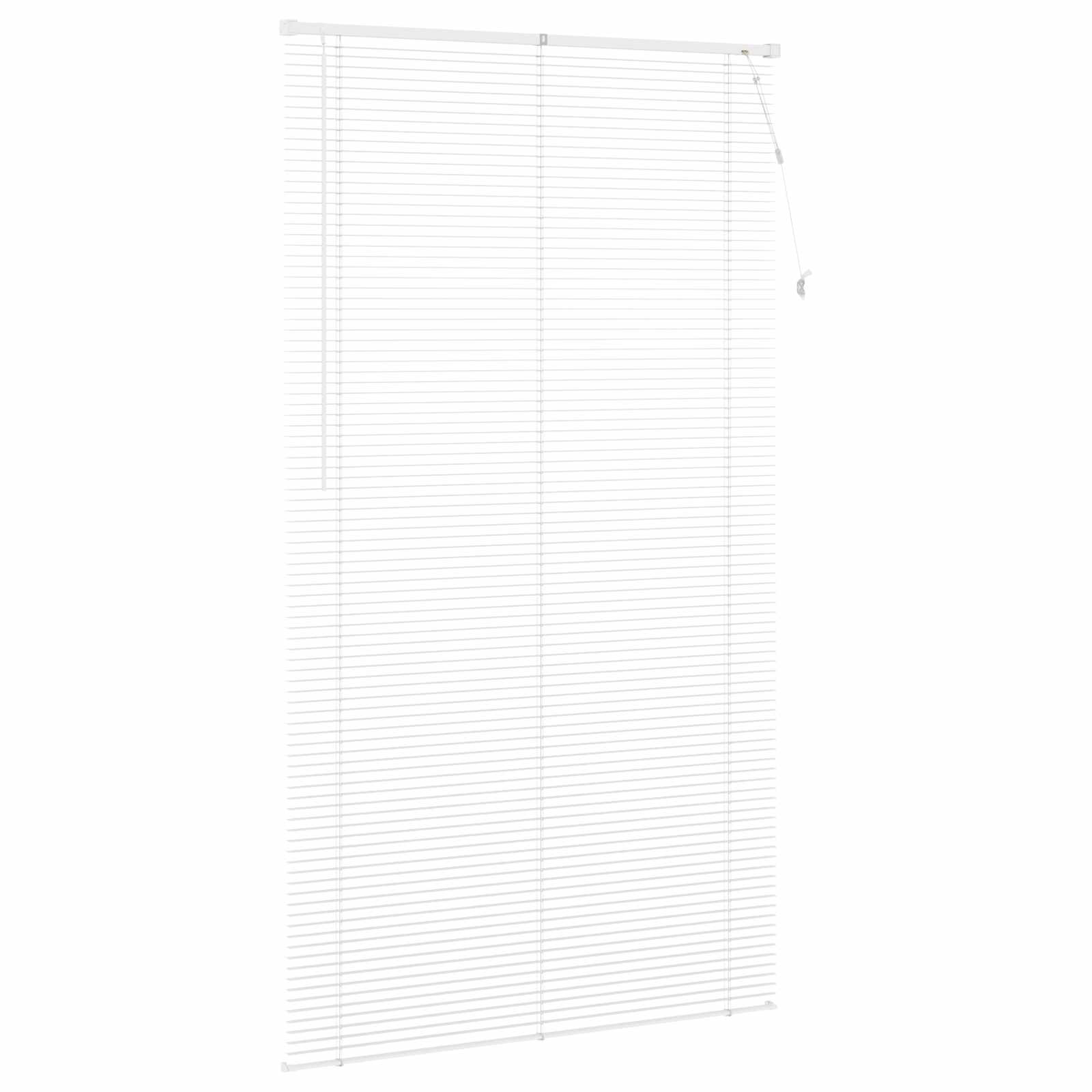Venetiaanse jaloezie Wit 213 x 110 cm 25 mm PVC