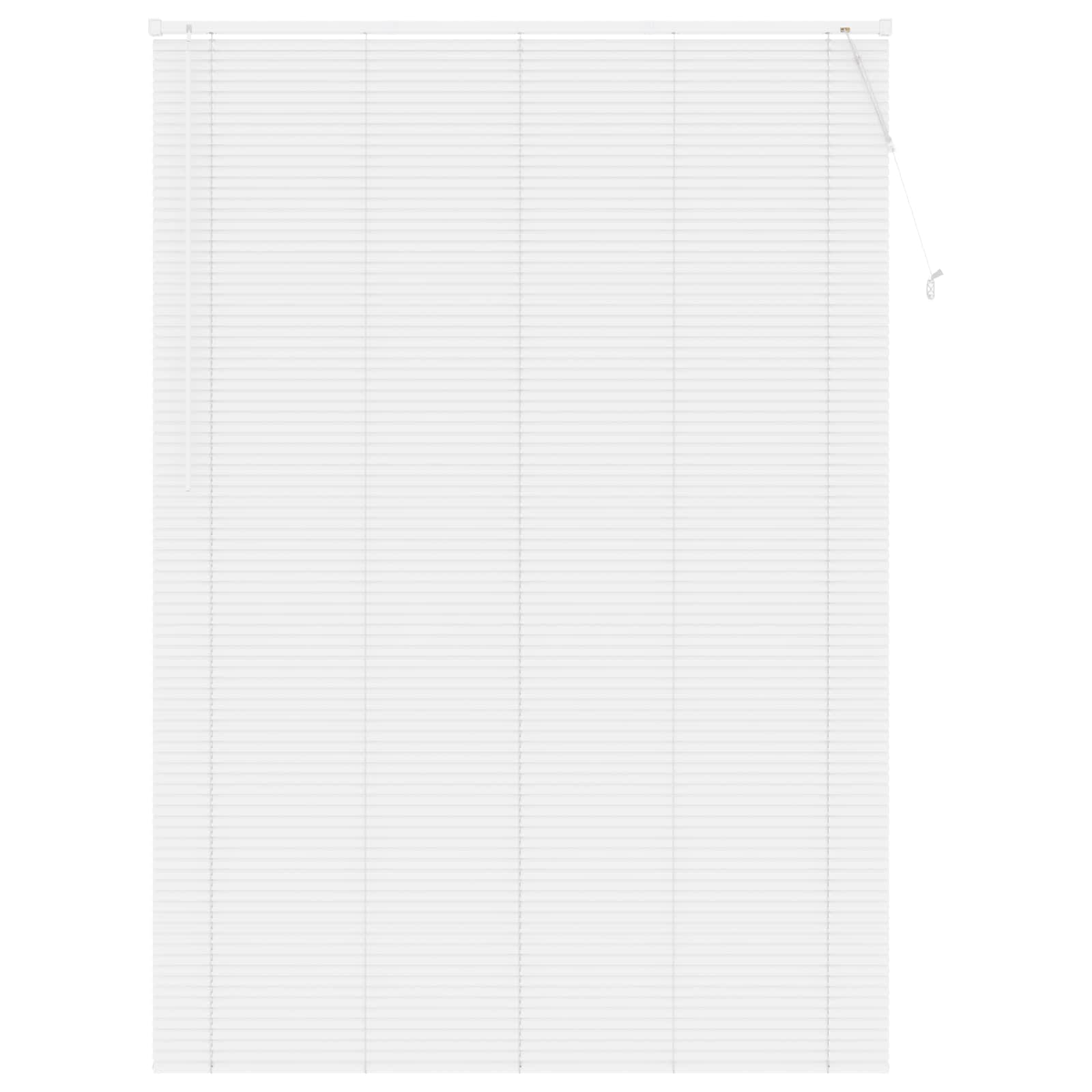 Venetiaanse jaloezie Wit 213 x 130 cm 25 mm PVC