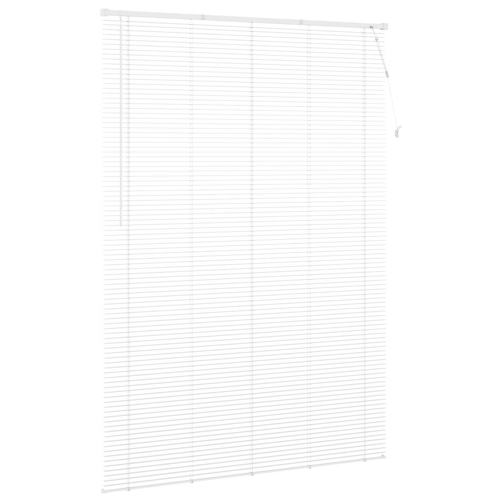 Venetiaanse jaloezie Wit 213 x 140 cm 25 mm PVC