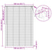 Venetiaanse jaloezie Wit 213 x 140 cm 25 mm PVC